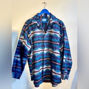 Pendleton Wool Flannel Shirt. Blue Size XL.